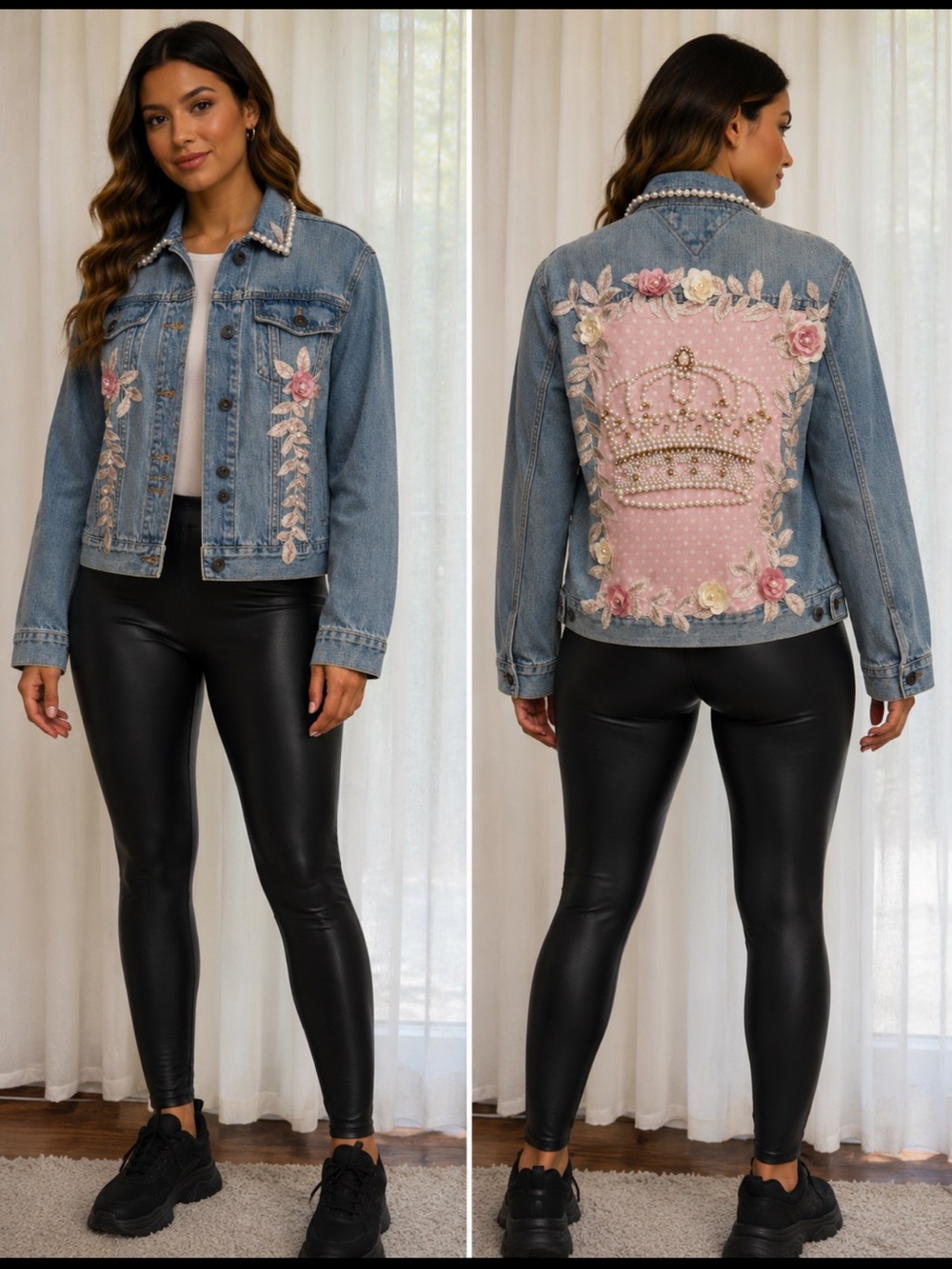 Jeans Embellished Jacket